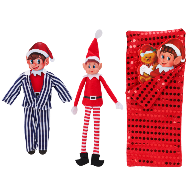 Elves Behavin' Badly Elf Plush, Pyjamas & Sleeping Bag Christmas Pack