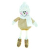 Toyland 25cm Hanging Felt Plush Snowman Decoration With Sparkling Gold Features - Christmas Hanger