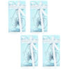 Toyland® Four 7cm Stunning Sparkly Silver Curved Candle Holders - Christmas Candles