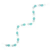 150cm Silver, Blue and White Glitter Ball Garland - Home/Office Christmas Decorations