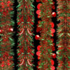 Toyland® Pack Of 4-2m Red And Green Christmas Tree Tinsel - Christmas Decorations
