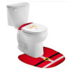Toyland® Santa Toilet Seat Cover & Floor Mat - Novelty Christmas Decoration - Christmas Decoration
