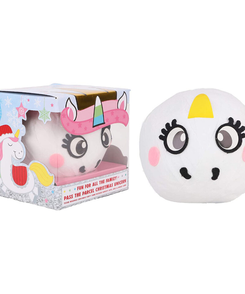 Toyland® Pass The Parcel Peel & Reveal Game - Christmas Family Fun (Unicorn)