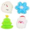 Pack Of 4 - Light Up Christmas Puffer Toys - Stocking Fillers - Christmas Party Bags