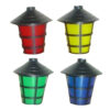 Set of 4 - 8cm Lantern Light Covers-Red/Yellow/Green/Blue (MI25)