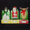 BENROSS 20cm Assorted Wooden Countdown To Christmas Standing Characters With Number Cubes Decoration - Standing Advent Calender - Indoor Christmas Decorations