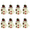 Toyland® 8 Adorable, Sparkly, Woolly Hanging Snowman Tree Trim - Perfect Christmas Decoration