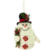 Woolly Snowman Hanging Decoration
