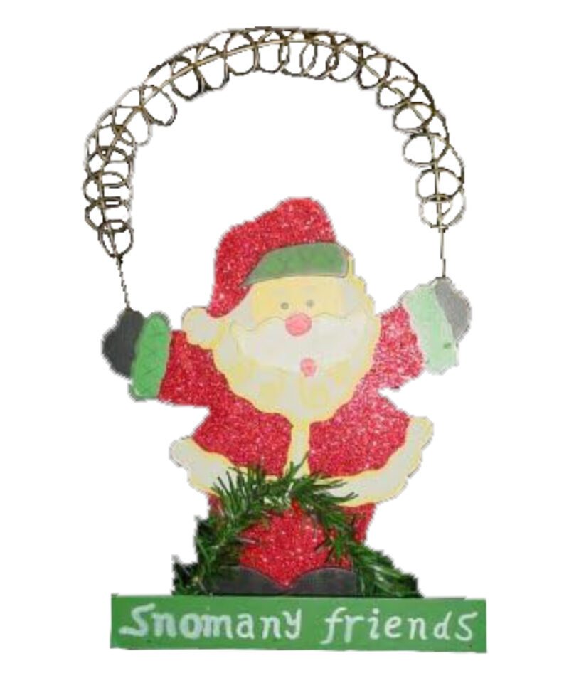 32cm Standing Santa Christmas Card Holder- P22