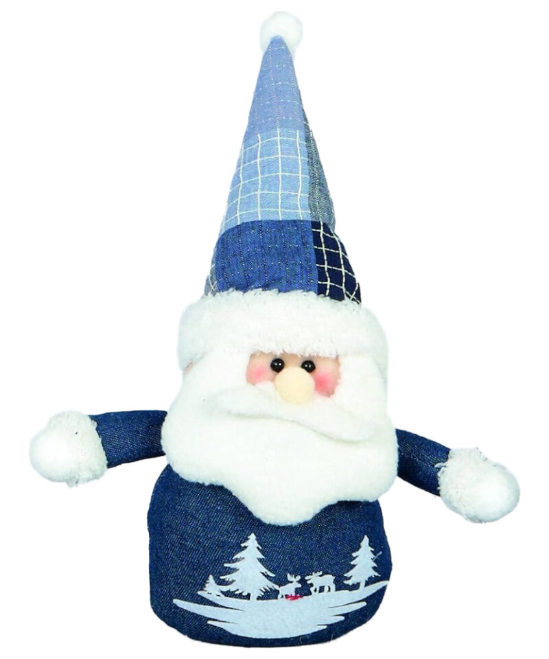 Toyland 15cm Decorative Hanging Santa With Hat And Gloves - Christmas Tree Decorations