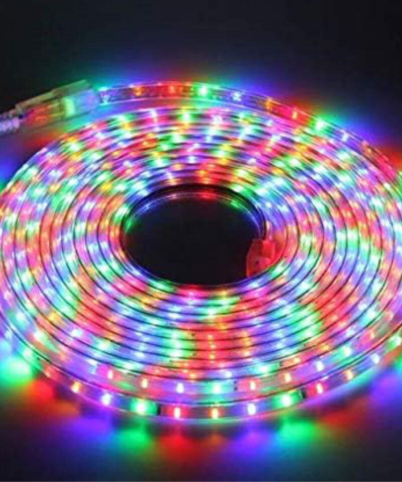 Touland 1m 28 LED Battery Operated Flexible Strip Light - Multi-Colour