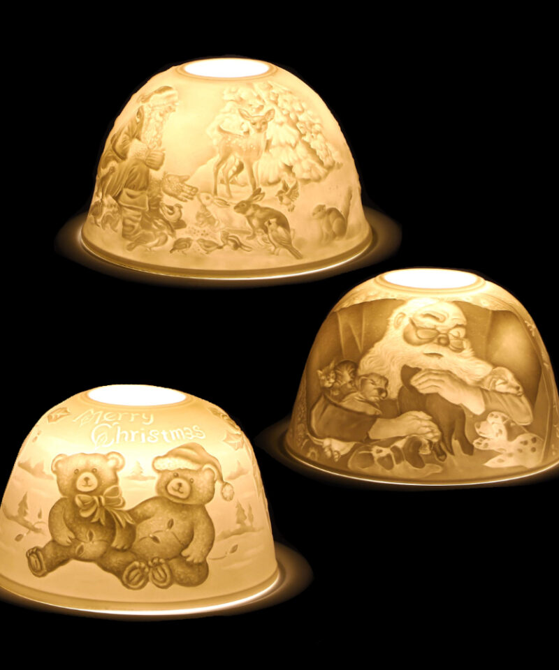 Toyland Childs Christmas Battery Operated LED Ceramic Night Light - 3 Designs, 1 Supplied - Home Christmas Decorations