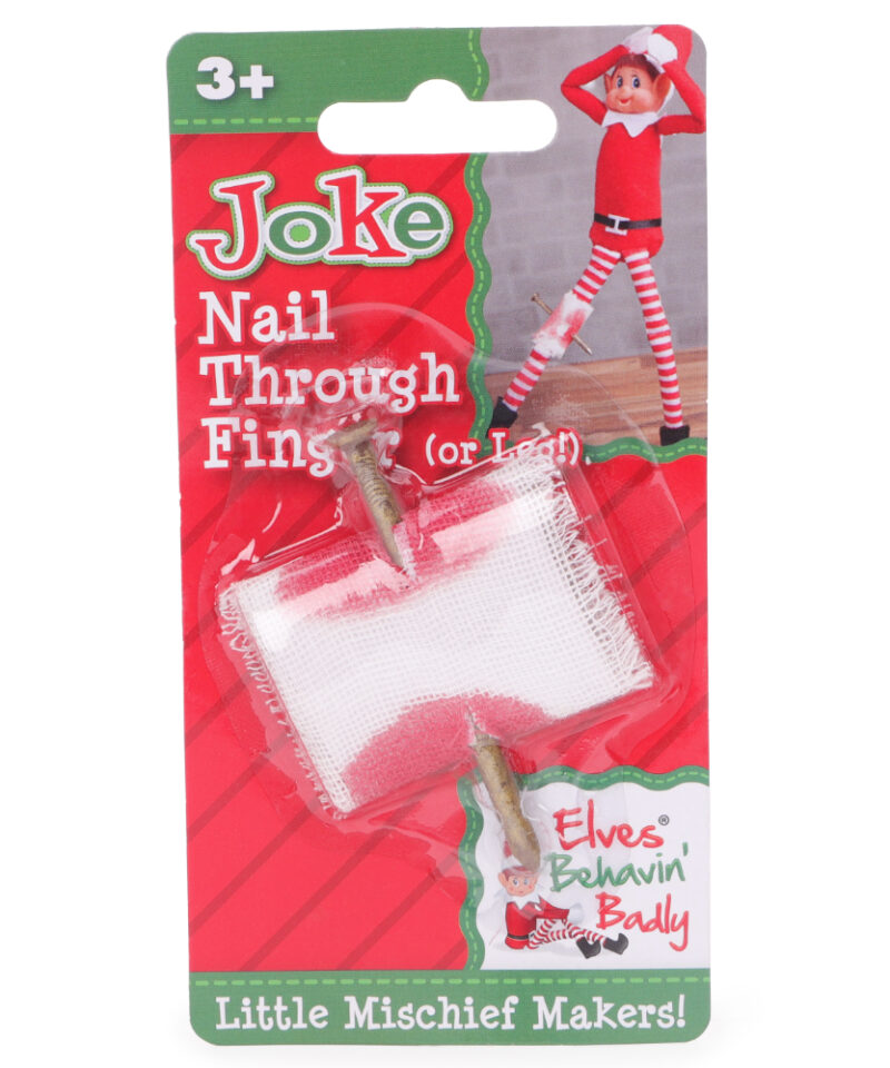 Elves Behaving Badly Nail Through Finger (Or Leg)