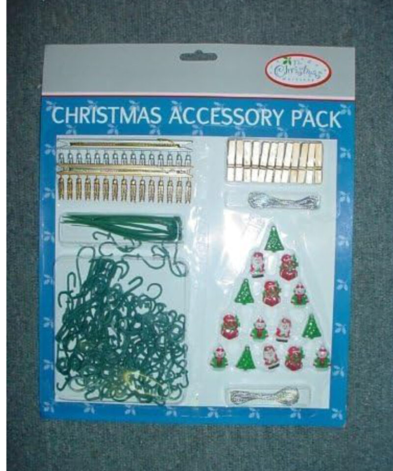 3 Sets - Christmas Essentials Assorted Accessories Pack - Christmas Essentials - Christmas Hooks and Clips…
