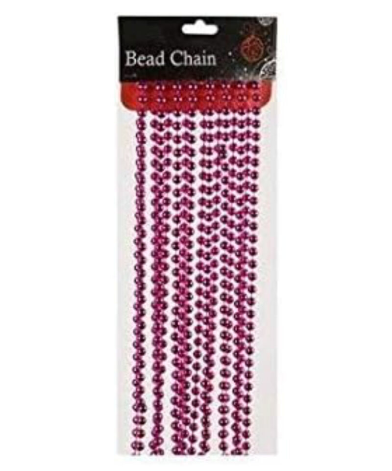 5.4m x 8mm Bead Chain Hot Pink (PM17)