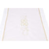 70" X 87.5" Rectangular Cream & Gold Poinsettia Tablecloth (D106)