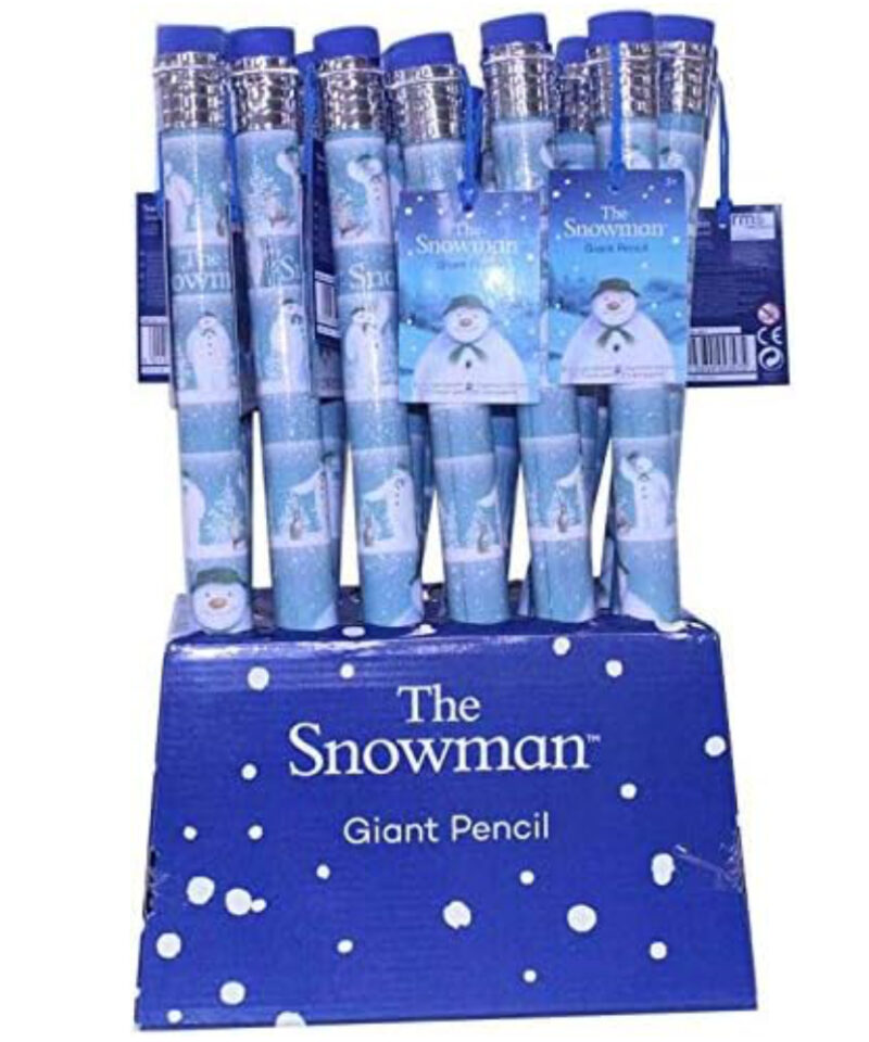 RMS Giant 39cm The Snowman Pencil - Novelty Stocking Fillers