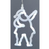 Premier Christmas Window Silhouette - with Led Lights - Flocked Design Decorations (Santa)
