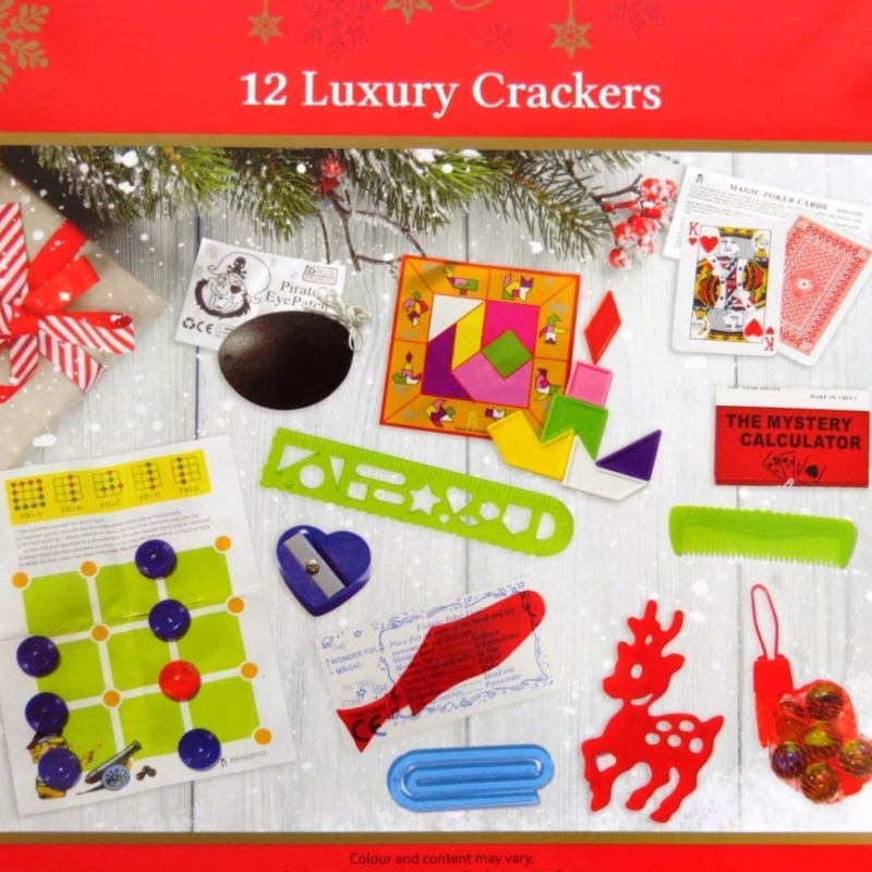 12 Novelty Disney Christmas Crackers Including Guessing Game