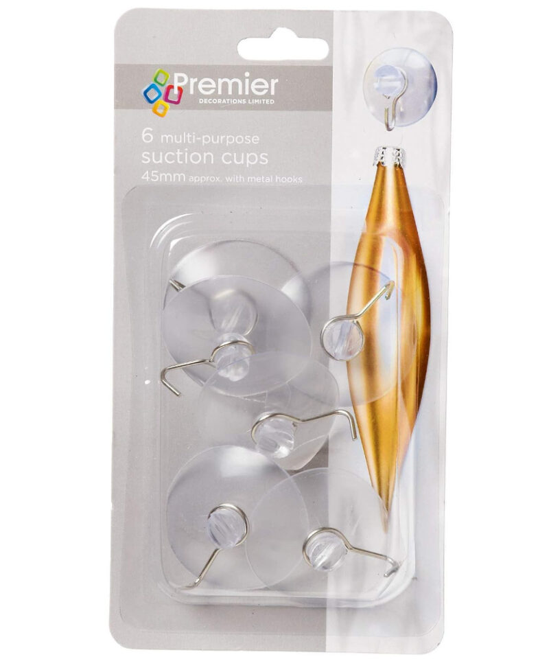 Premier 6x45mm Suction Cup with Metal Hook Christmas Lights AC03081