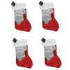 Toyland® 44cm Red Sequin Reveal Stockings - Christmas Decorations - Glitzy Stockings