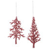 Pack of 10 - 18cm Copper Tree Shaped Tree Trims - 2 Designs - Christmas Tree Decorations