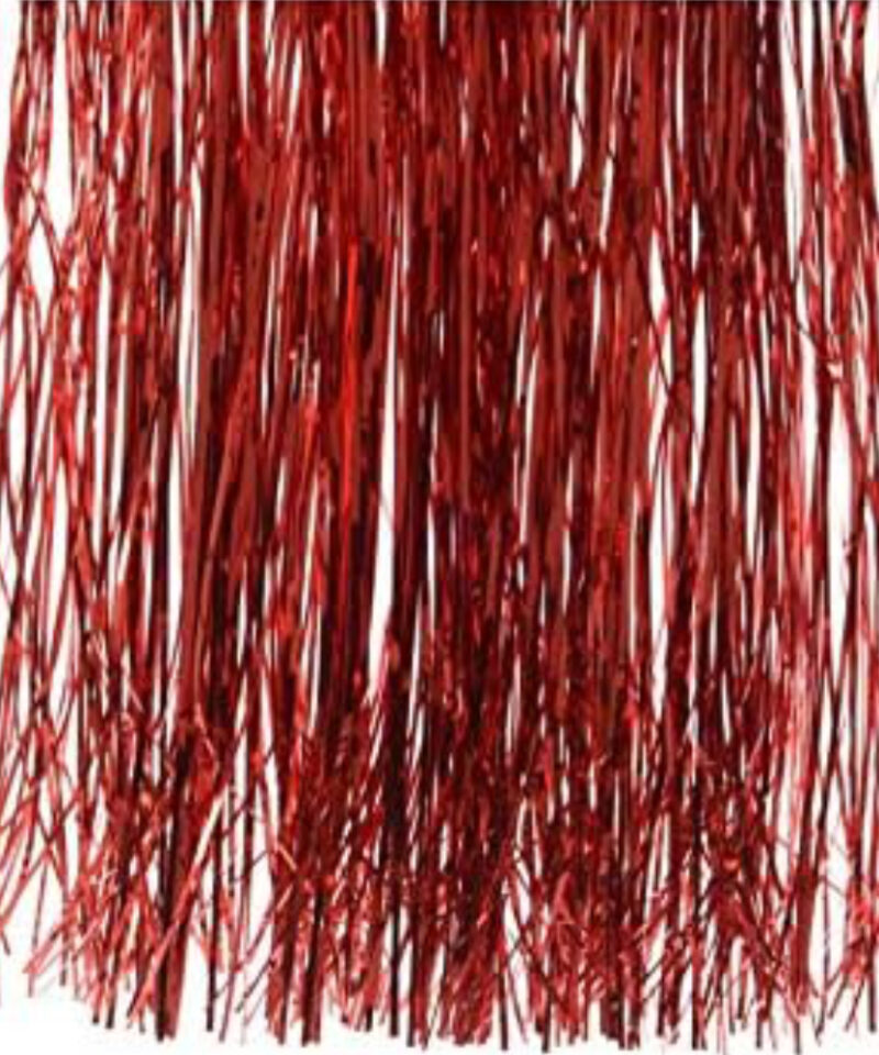 Toyland 45cm Lametta/Angel Hair/Red Tinsel - Red Only