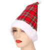 Toyland® Traditional Tartan Christmas Hat - 40cm x 30xm - Christmas Fancy Dress Accessories
