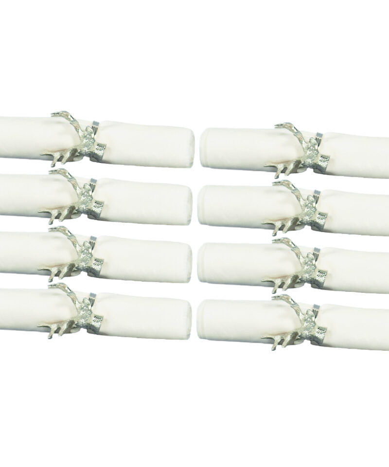 Eight 7cm Reindeer Head Napkin Ring - Decorative Napkin Holder