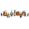 12 Piece Mini Village Light Up Scene Set - Christmas Decorations