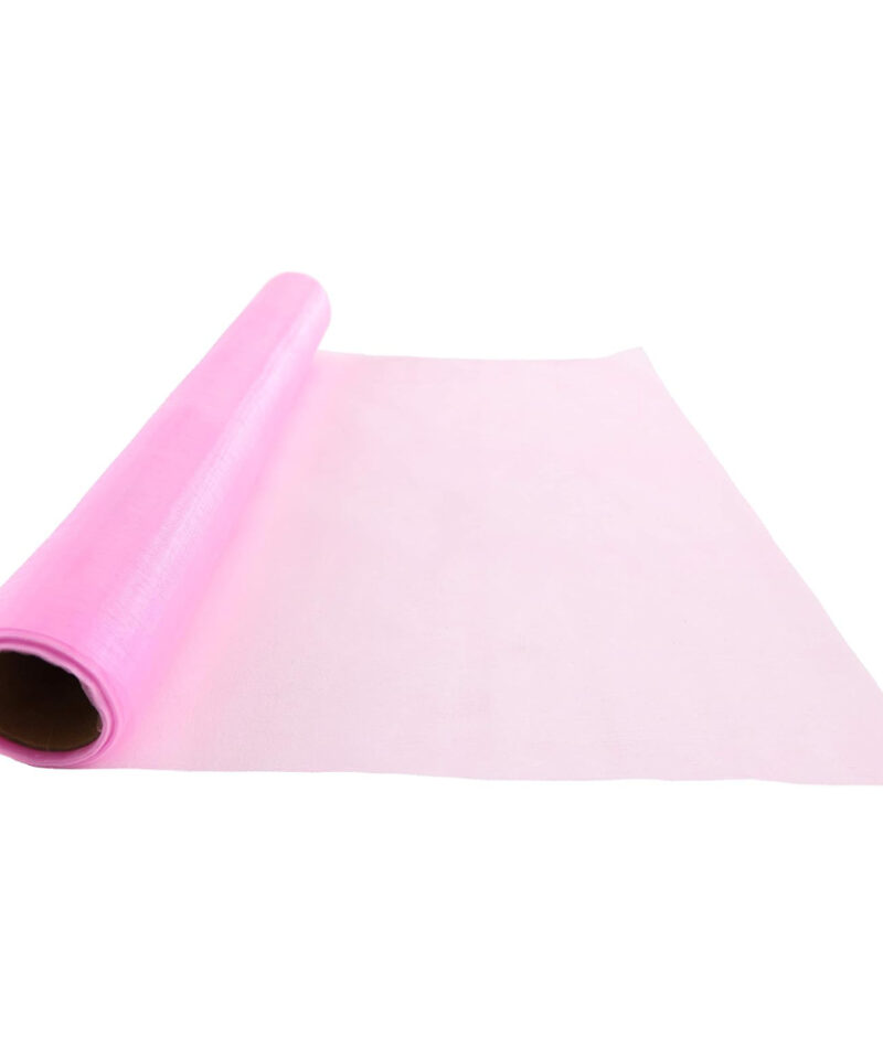 9M x 40cm Roll of Sheer Organza - Christmas Decorations/Wedding Accessories (Baby Pink)