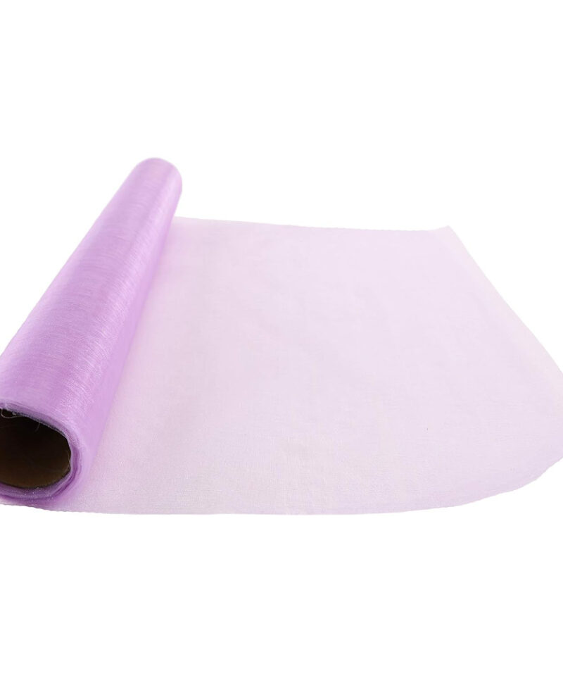 9M x 40cm Roll of Sheer Organza - Christmas Decorations/Wedding Accessories (Lilac)