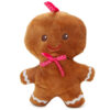 Toyland® 20cm (8") Plush Gingerbread Man Soft Toy With Bow - Christmas Soft Toy - Christmas Decorations (PINK BOW)