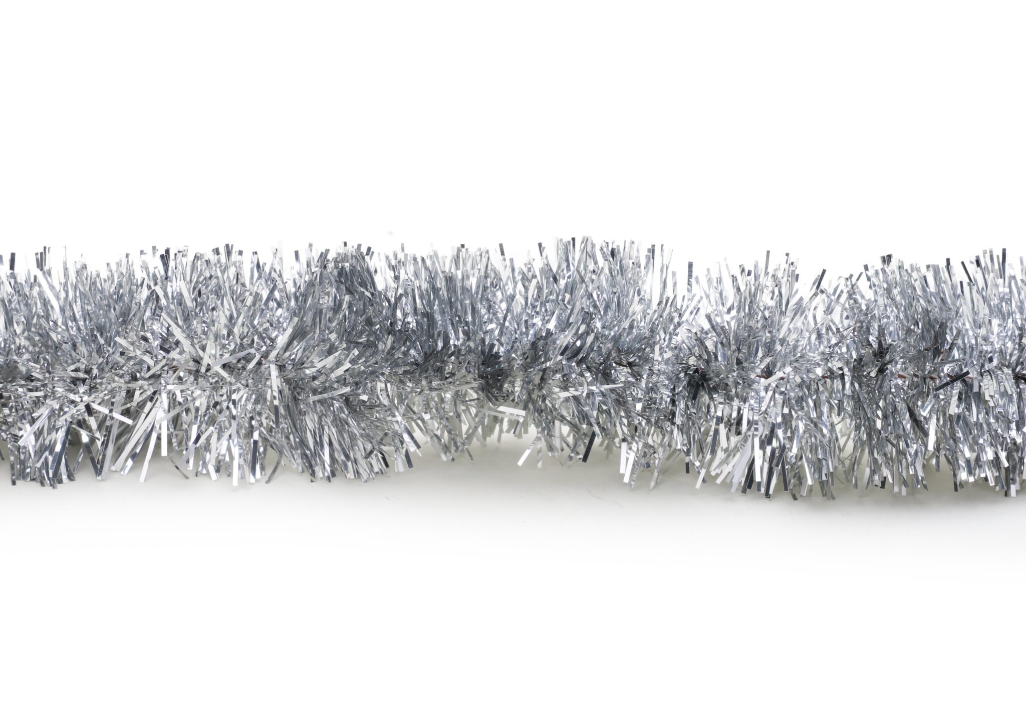 2 Metre Fine Christmas Tinsel Christmas Decoration Tinsel (Silver