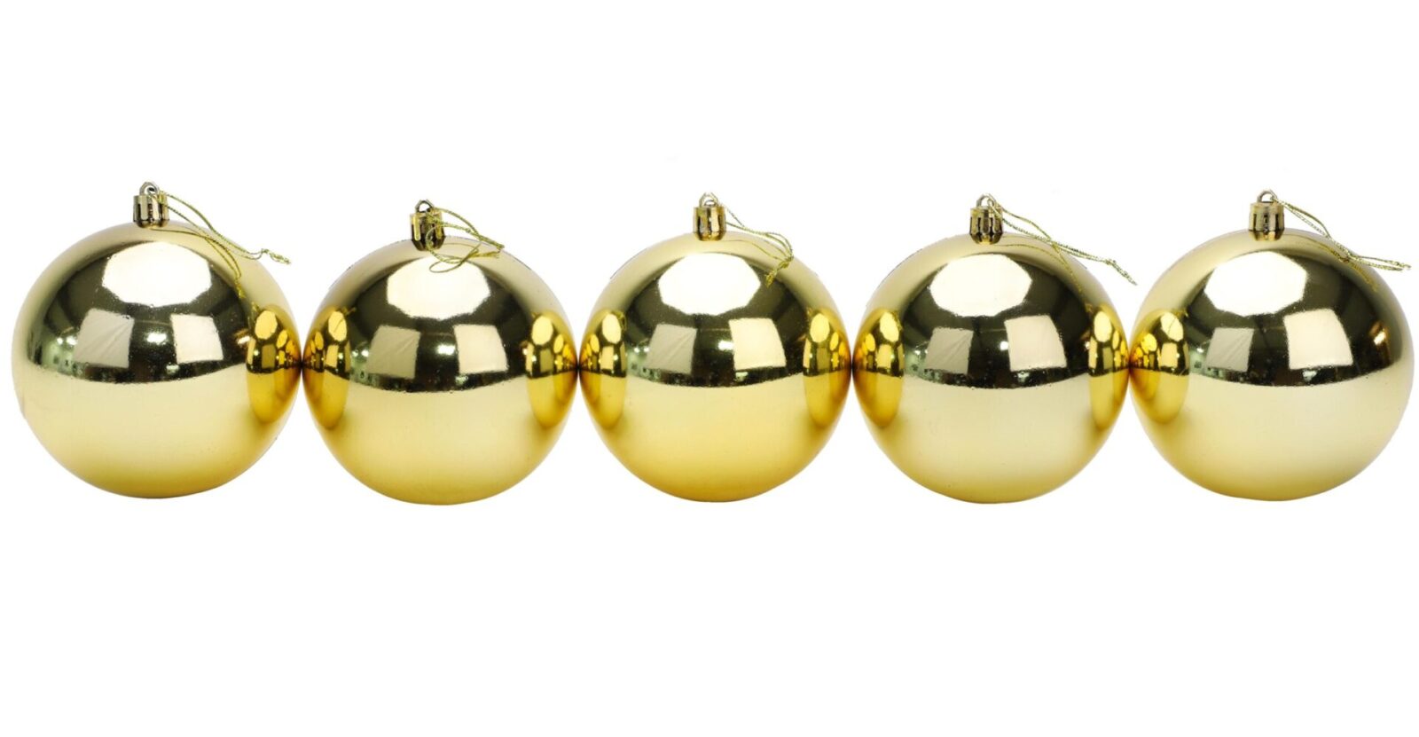 Toyland® 10 Extra Large 100mm Colour Christmas Baubles - Christmas Tree Decorations (Red): Ornaments - View #12