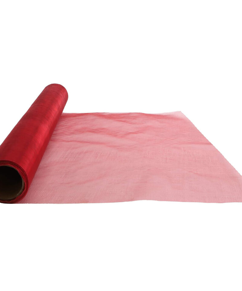 Toyland® Roll of Sheer Colourful Organza Fabric 9m x 40cm (Wine)