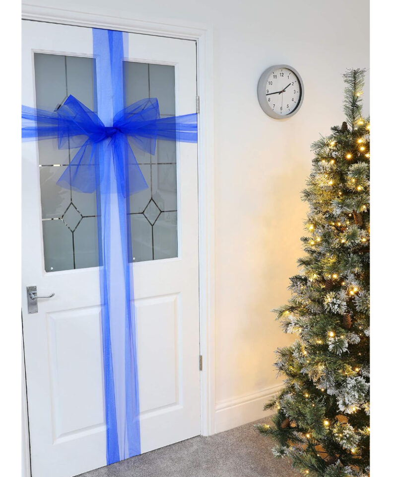 Toyland® 9M x 40cm Royal Blue Fabric Door Bow - Make Your Own Fabric Bow