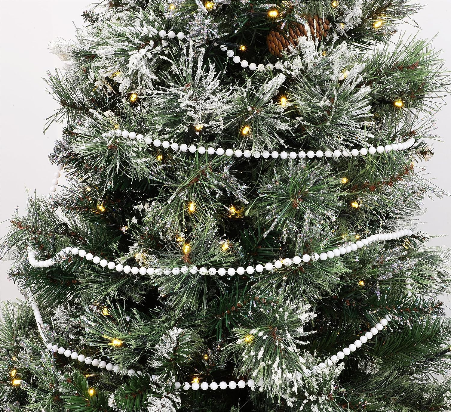 9ft (3m) Bead Chain Garland Assorted Designs Christmas Tree