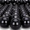 Toyland® 144 Extra Large 100mm Christmas Baubles - Christmas Tree Decorations (Black)